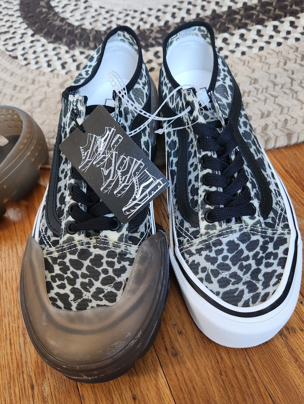 Vans Swap-it Low-Top Leopard Print Mesh Sneakers